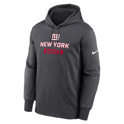 New York Giants Toss Sweep Men's Nike Therma NFL Pullover Hoodie